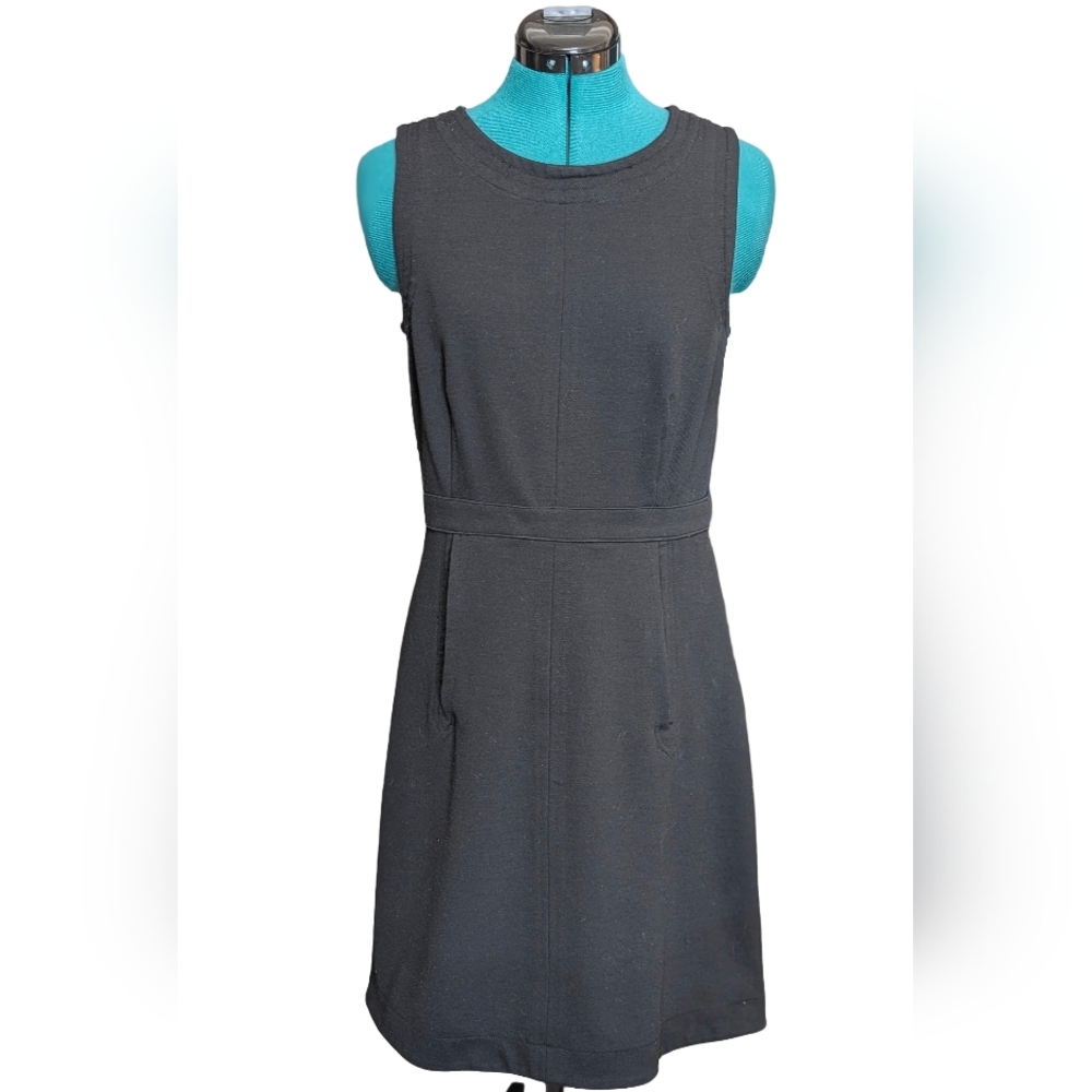 Banana Republic Black Structured Sleeveless Utility Dress